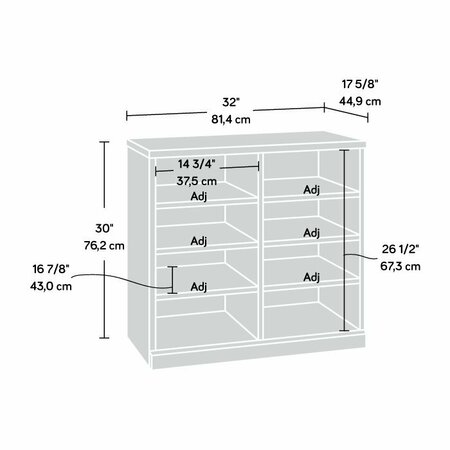 Sauder Craft Pro Series Open Storage Cabinet Mo 433651